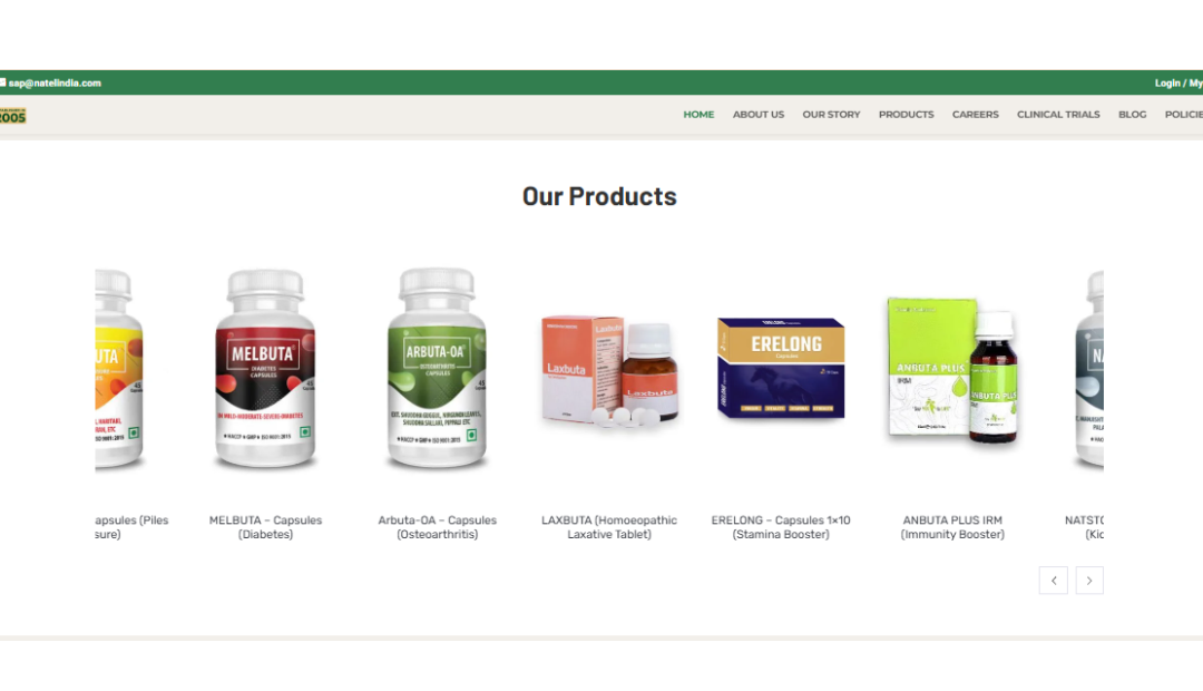 Making Natel’s Wellness Products Visible Online- Natel’s Digital Win with SEO & PPC Mastery